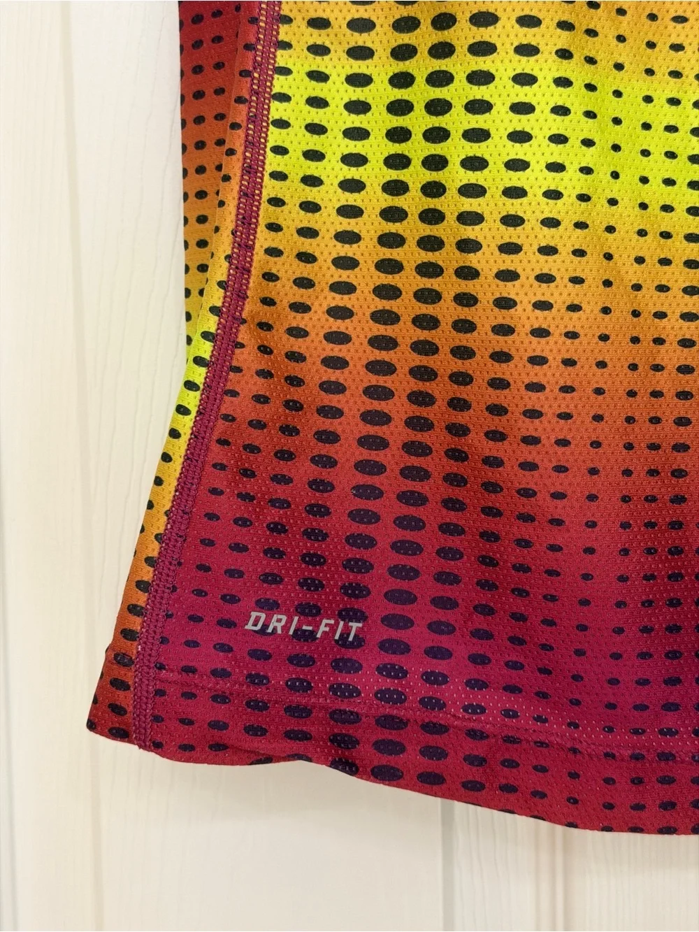 2012 Nike Racerback Dri-Fit Built-in Bra Tank in Neon Yellow & Pink Gradient